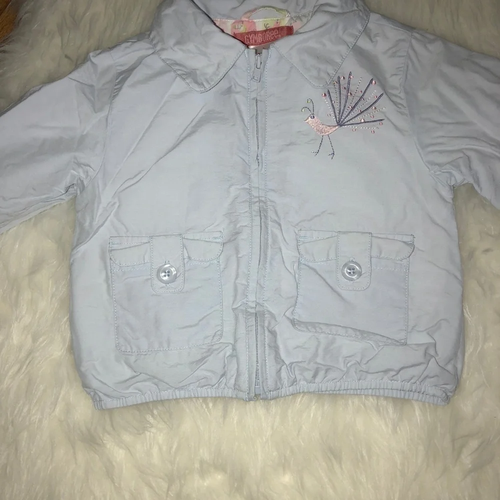 HOST PICK GYMBOREE Girls A Birds Life Zipper Jacket Sz 3T